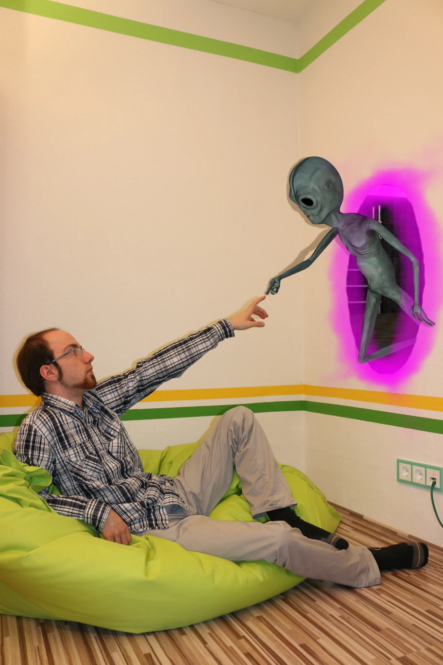 Vortex Acherontic's Alien Portal on Wall