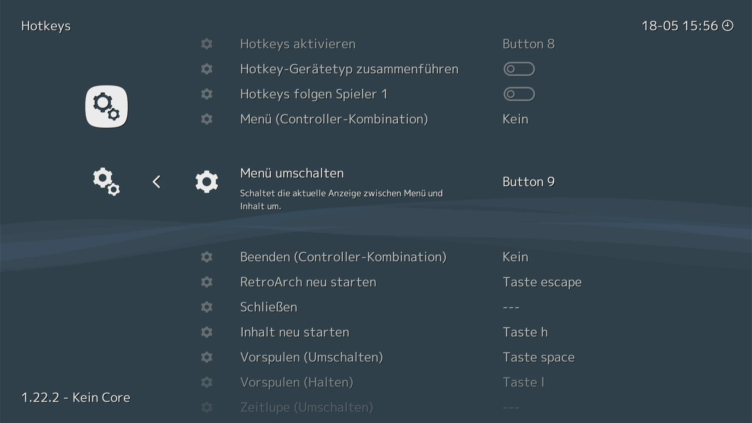 Lakka Menü Umschalten - Custom