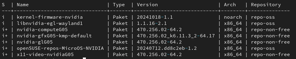 NVIDIA Treiber 470 unter Kalpa Desktop