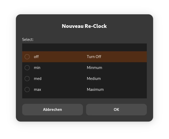 Nouveau Re-Clock GPU Takt ändern